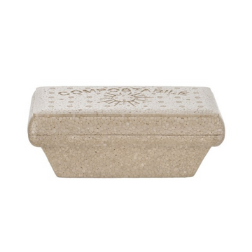 Vaschetta per gelato compostabile chiusa